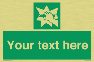 Custom Break Glass Sign